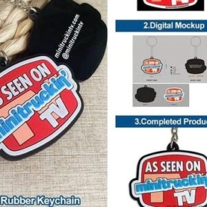 3D Die Cut Rubber KeyChains - Image 3