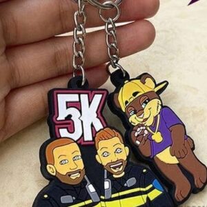 3D Die Cut Rubber KeyChains - Image 4