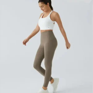 High Waisted Waist Shaping Pocket Shaping Training Leggings - Image 11