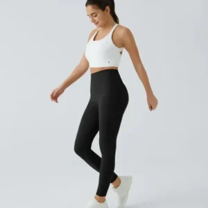 High Waisted Waist Shaping Pocket Shaping Training Leggings - Image 12