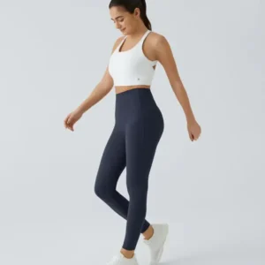 High Waisted Waist Shaping Pocket Shaping Training Leggings - Image 17