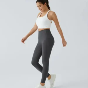 High Waisted Waist Shaping Pocket Shaping Training Leggings - Image 21