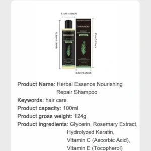 Rosemary Hydrolyzed Keratin Shampoo - Image 4