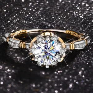 Rose Moissanite Ring