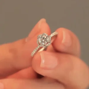 Rose Moissanite Ring - Image 12