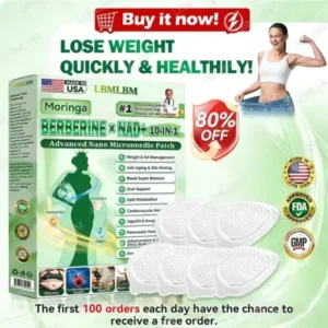 Moringa·Berberine × NAD+ 10-in-1 Nano Microneedle Patch