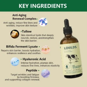 Golden Micro-Peptide Tallow Serum - Deeply Hydration Anti-Aging Firming Skin Treatment - Image 5