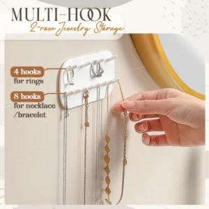 Mini Wall Mounted Jewelry Storage Rack - Image 2