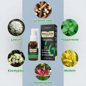 3X Concentrated Mullein Lung Cleanse Spray — Helps Soothe Throat Discomfort & Support Clearer Breathing - Image 4