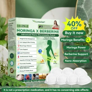 Official Store | 🧡 Moringa × Berberine 10‑in‑1 Advanced Nano Microneedle Patch