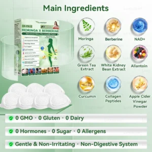 Official Store | 🧡 Moringa × Berberine 10‑in‑1 Advanced Nano Microneedle Patch - Image 2