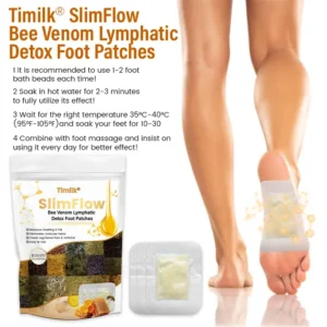 SlimFlow Bee Venom Lymphatic Detox Foot Patches - Image 2