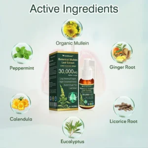 Botanical Mullein Leaf Extract Lung Cleanse Spray - Image 9