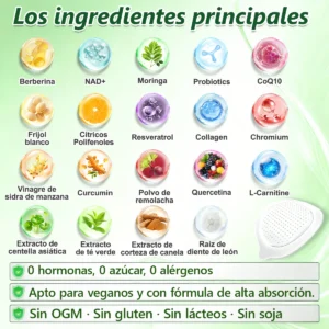 🇺🇸 Tienda Oficial | Moringa · Berberina × NAD+ 10-en-1 Advanced Nano Microneedle Patch - Image 5