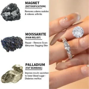 NESLEMY Magnetology Moissanite Diamond Ring - Image 10
