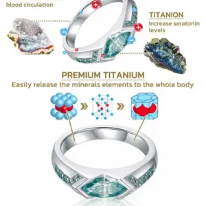 NESLEMY Magnetology Moissanite Diamond Ring - Image 3