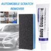 Mayitr 2pc Car Scratch Repair Paint Remover Body Compound Polishing Paste Touch Up Clear Sponge Kit Tool