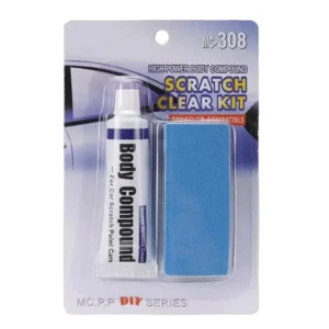 Mayitr 2pc Car Scratch Repair Paint Remover Body Compound Polishing Paste Touch Up Clear Sponge Kit Tool - Image 2