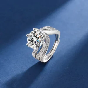Moeva ™Magnetology Moissanite Diamond Ring - Image 5