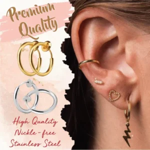 Non-Piercing Septum Earring Hoop Set - Image 5