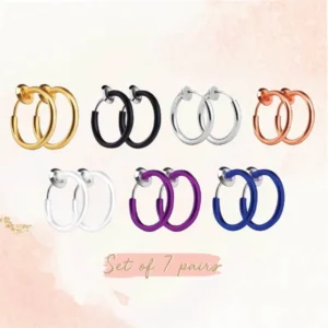 Non-Piercing Septum Earring Hoop Set - Image 6