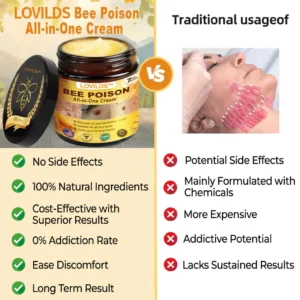 𝐁𝐞𝐞 𝐏𝐨𝐢𝐬𝐨𝐧 𝐀𝐥𝐥-𝐢𝐧-𝐎𝐧𝐞 𝐂𝐫𝐞𝐚𝐦–🌸 Anti-aging,Hydrating, Skin Repair, Even Tone, Acne and Dark Spot Treatment, Wart and Mole Removal, Psoriasis Relief - Image 8