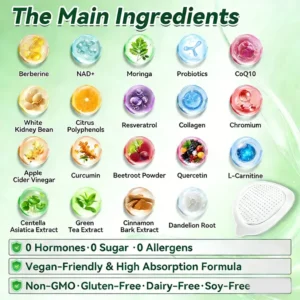𝐎𝐟𝐟𝐢𝐜𝐢𝐚𝐥 𝐒𝐭𝐨𝐫𝐞 🇺🇸 Moringa·Berberine × NAD+ 10-in-1 Nano Microneedle Patch – Daily, Visible Results in 7 Days ✅ For Weight, Skin, Diabetes & Joint Health 🗽 - Image 2