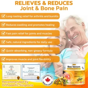 Bee Venom Pain Suppression Joint Healing Cream - Image 2