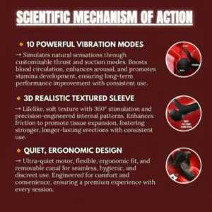 💥New on sale 2026 💞 Vibrating Electric Male Masturbation Lock Ring (Charging) - Image 4