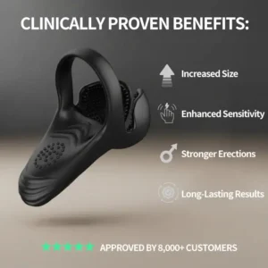 💥New on sale 2026 💞 Vibrating Electric Male Masturbation Lock Ring (Charging) - Image 9
