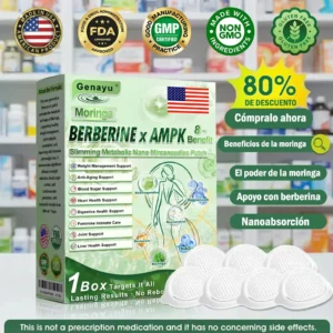 Parche de Microagujas Nano Avanzado 10 en 1 con Moringa, Berberina y NAD+