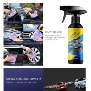 QIAWI Car Nano quick-coat-Advanced Automobile Quick-acting Coating Agent With Dust -Proof and Glazing Effects -Long Lasting Car Showroom gloss that LASTS 350ml - Image 6
