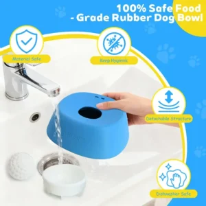 Vet-Recommended Slow Feeder Bowl for Dogs & Cats - Interactive Anti-Gulping Pet Dish for Healthy Tummies - Image 6