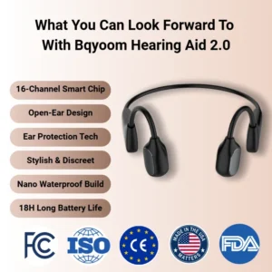 Bqyoom X1 Bone Conduction Hearing Aid: Rediscover the Joy of Clear Sound - Image 3