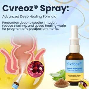 Herbal Hemorrhoid Treatment Anal Spray + Wipes - Image 3