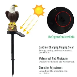 Eagle LED Garden Solar Post Light - Image 5