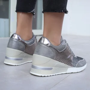 High Heeld Wedge Sneakers For Women - Image 2