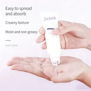 Juxek Neck Firming Cream Reduces Wrinkles and Double Chin - Five Rollers for All Around Massage - Image 4