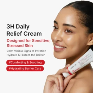KLENIMORE 3H Daily Relief Cream - Guaiazulene & Centella Soothing Moisturizer for Sensitive Skin - Image 2