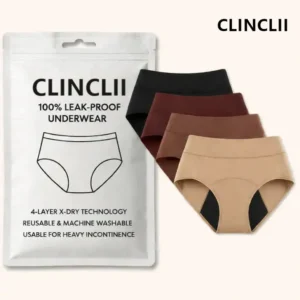 CLINCLII 100% Leak-Proof Underwear 4-packe