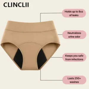 CLINCLII 100% Leak-Proof Underwear 4-packe - Image 15