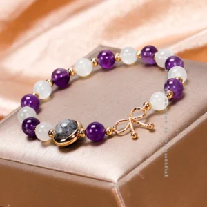 HealthyVibe Moonstone Amethyst Bracelet - Image 4