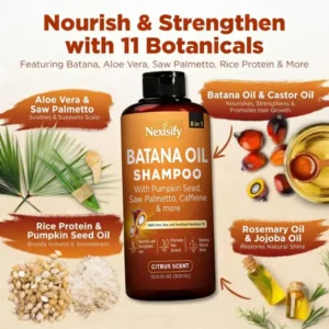Batana Oil Shampoo 300ml+Batana Oil Conditioner 300ml(1 Set) - Image 4