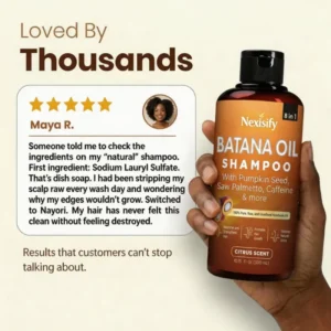 Batana Oil Shampoo 300ml+Batana Oil Conditioner 300ml(1 Set) - Image 7