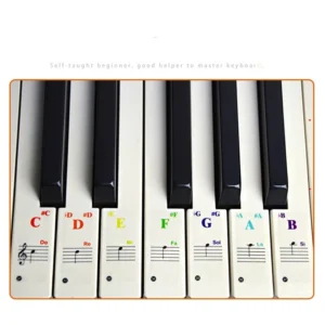 Piano Key Note Stickers - Image 2