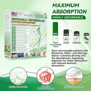 Moringa · Berberine × NAD+ 𝟏𝟎-𝐢𝐧-𝟏 𝐀𝐝𝐯𝐚𝐧𝐜𝐞𝐝 𝐍𝐚𝐧𝐨 𝐌𝐢𝐜𝐫𝐨𝐧𝐞𝐞𝐝𝐥𝐞 𝐏𝐚𝐭𝐜𝐡 - Image 15
