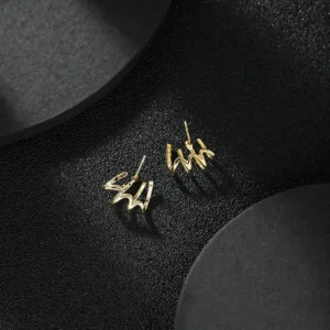 Shiny Crystal Earrings - Image 3