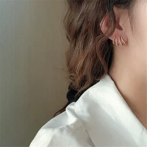Shiny Crystal Earrings - Image 4