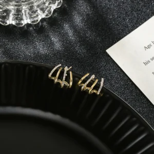 Shiny Crystal Earrings - Image 6