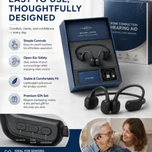 Bone Conduction Smart Hearing Headphones – Clear Sound & Open-Ear Comfort - Image 3